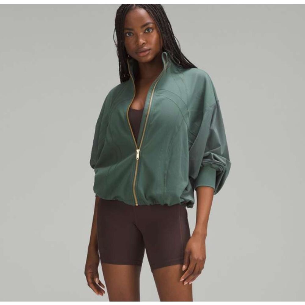 Lululemon Define Relaxed Fit Jacket Luon Dark Forest Green Swift Oversized Sz 6